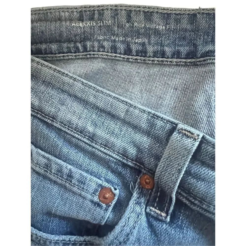 AG AG-ED Denim Alexxis Slim High-Rise Vintage Fît Jeans Size 30R